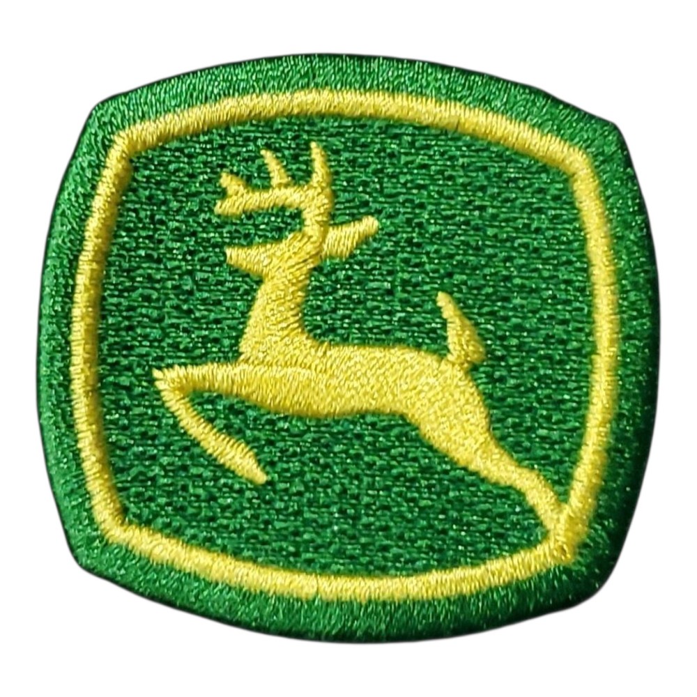 JOHN DEERE Embroidered Iron-On Patch 2"