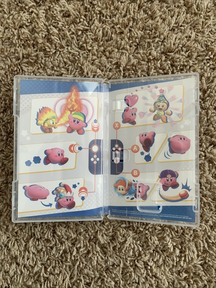 Empty Replacement Case & Artwork ONLY! Kirby Star Allies - Nintendo Switch