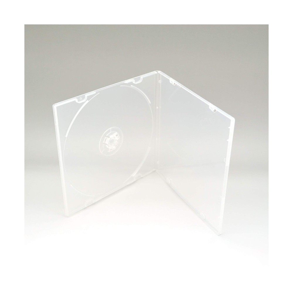 Maxtek 5.2mm CD ,  Slim Single Clear PP Poly Plastic Cases with Outer Slee...