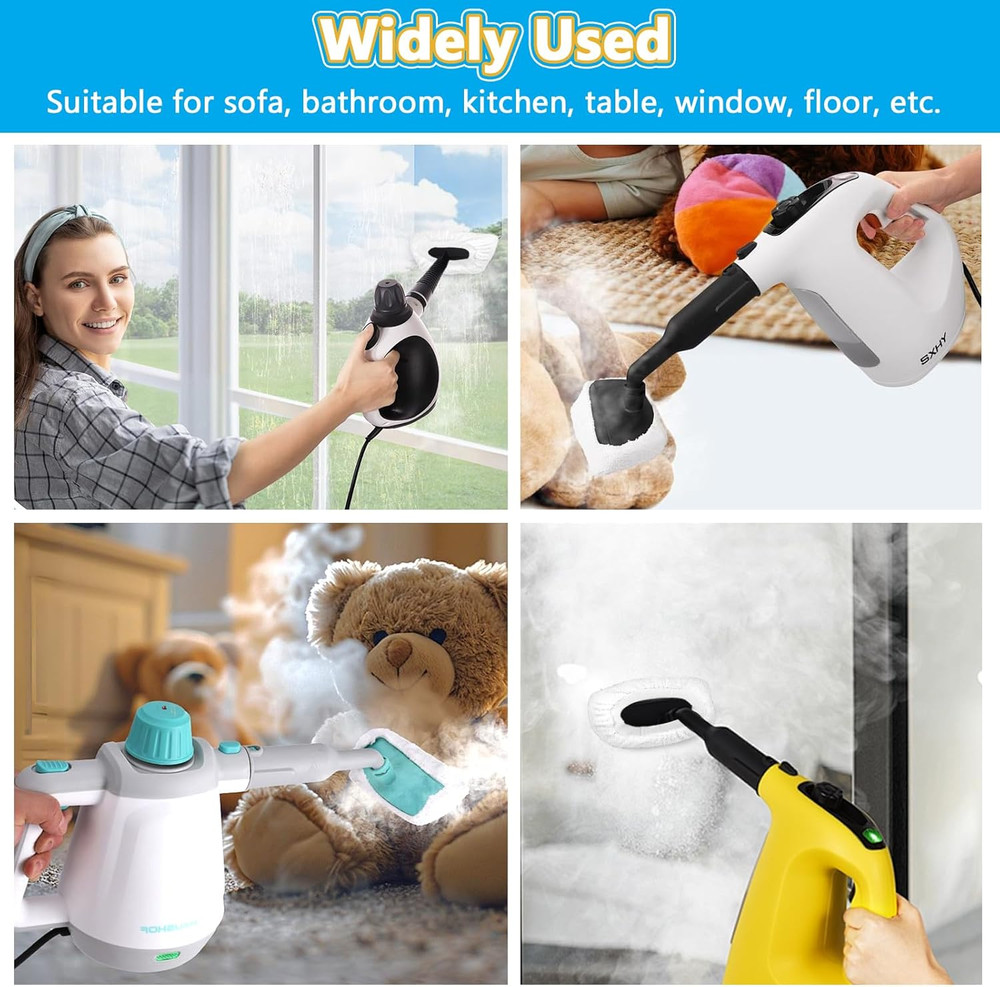 10 Pack Universal Microfiber Cloths for Handheld Steam Cleaner, Compatible with