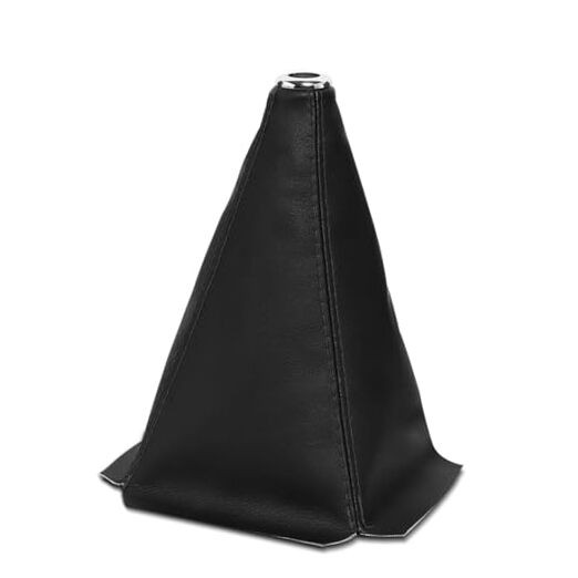 Car Shift Knob Dust Cover, Car Shift Boot, Leather Gear Shift Black/Leather