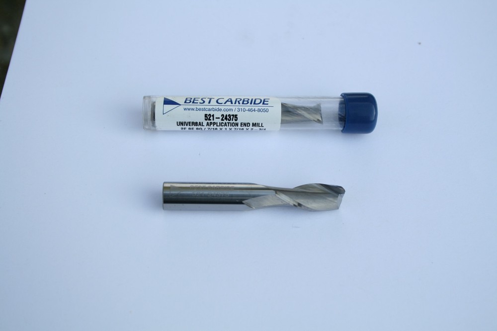 BEST CARBIDE 2 FLUTE UNIVERSAL APPLICATION 7/16"(.4375) END MILL "NEW"