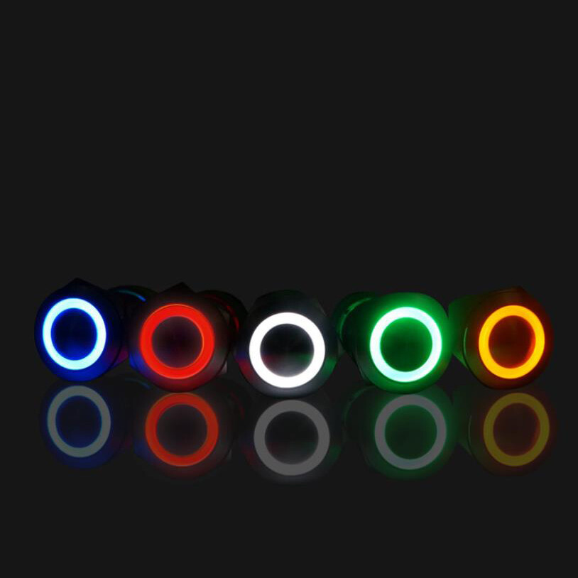 22mm 12V LED ON OFF Push Button Power Switch Latching with Wire Socket Harness