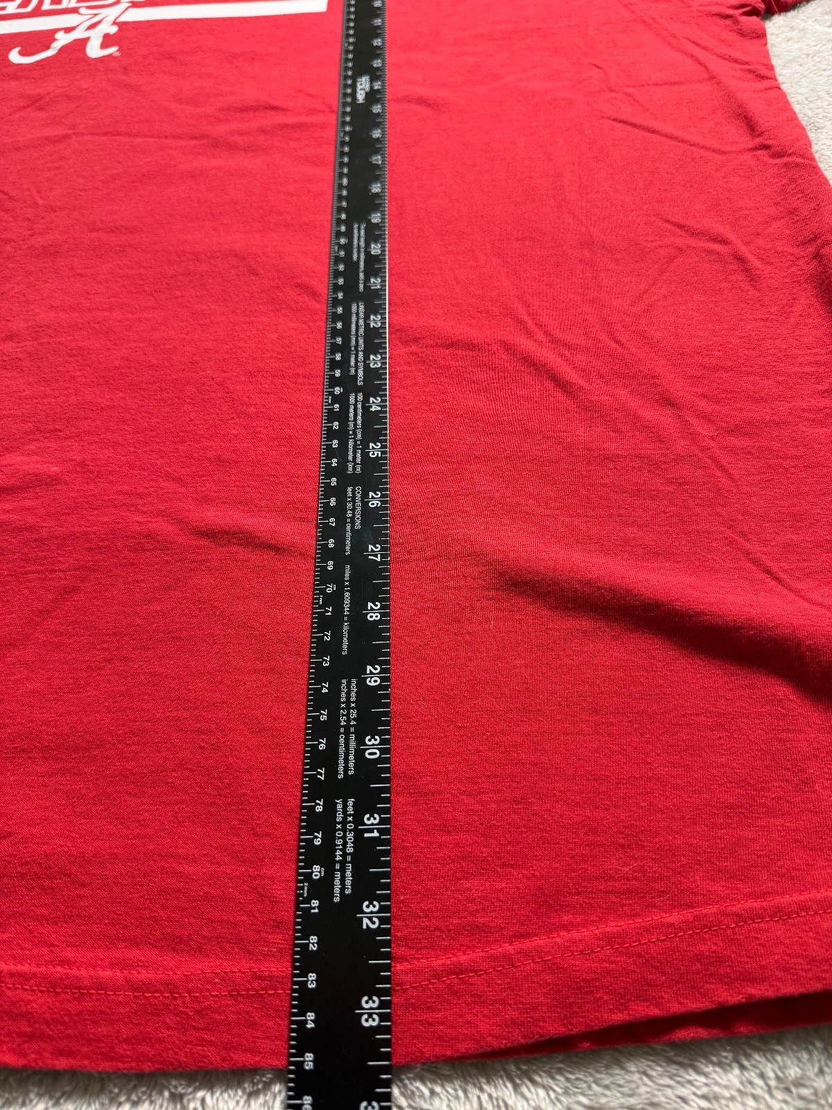 Alabama Crimson Tide T-Shirt Mens Varsity Red Short Sleeve - 4XLT 276