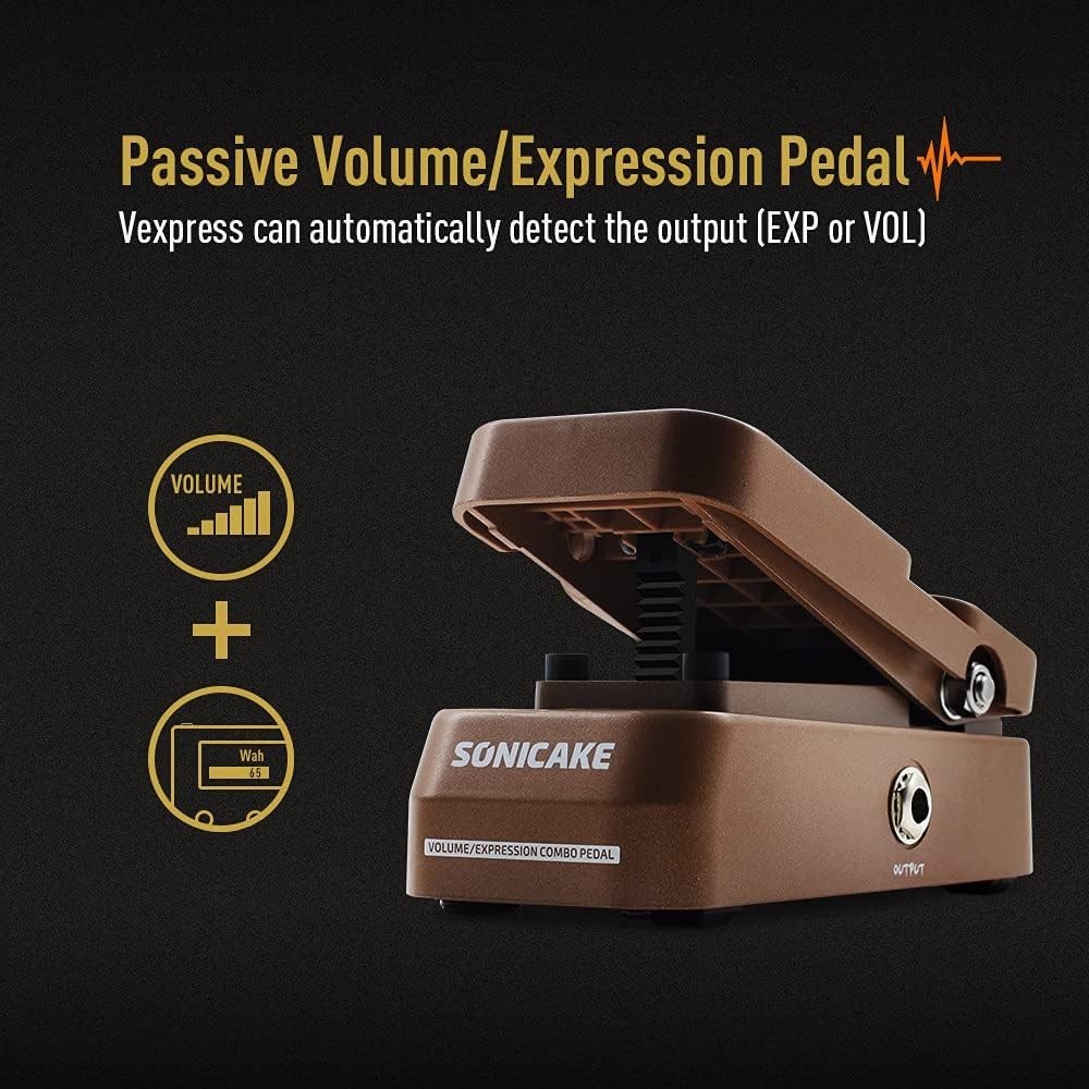 2-in-1 Vexpress Mini Pedal: Volume & Expression Control for Diverse Instruments