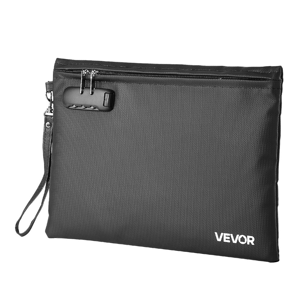 VEVOR Fireproof Document Bag 1832 ℉ Fireproof & Waterproof File Bag with Lock
