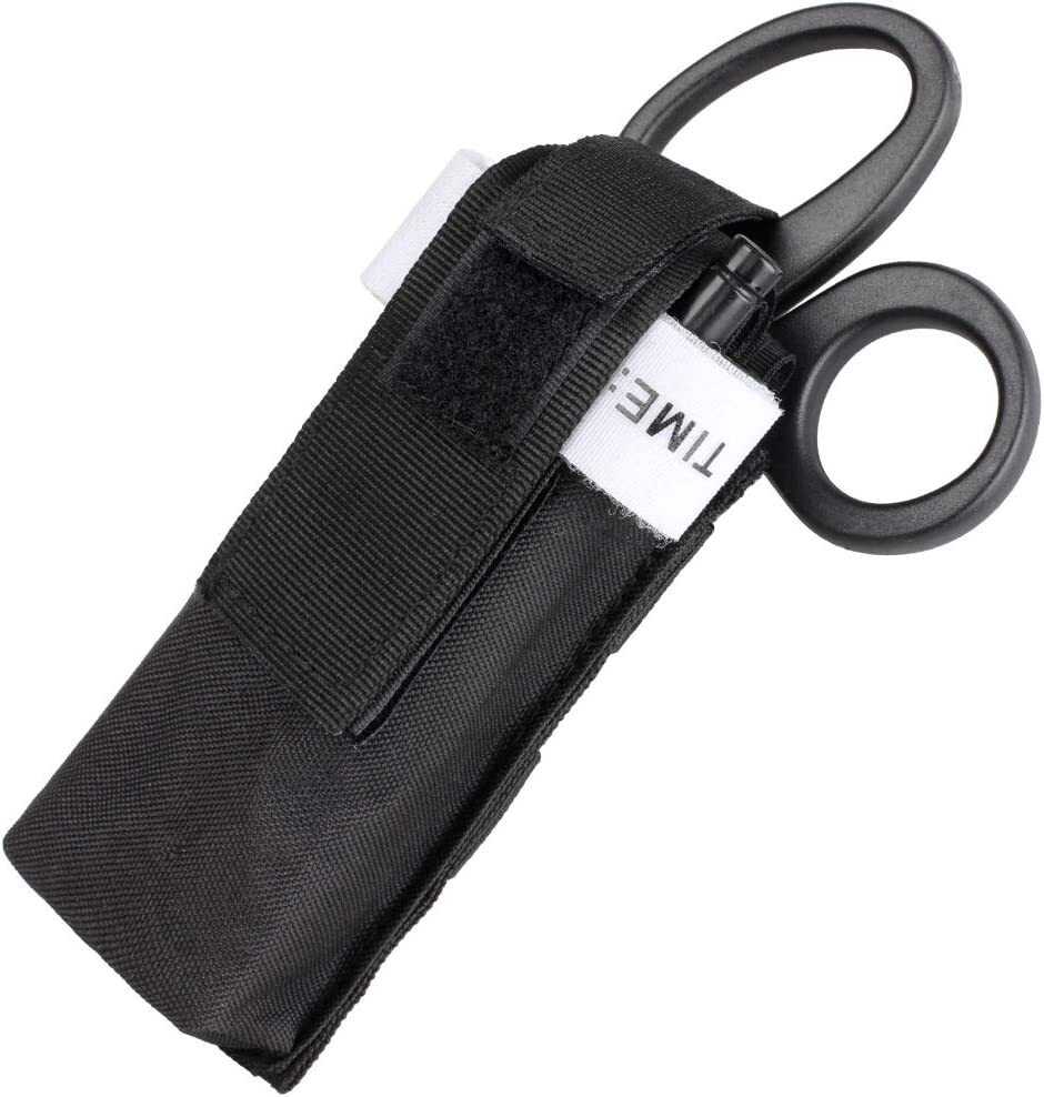 Tactical Molle Durable Tourniquet Pouch with Secure Snap and Hook & Loop Closure