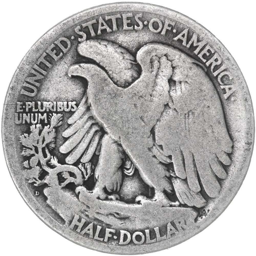 1920 D Walking Liberty Half Dollar Good 90% Silver