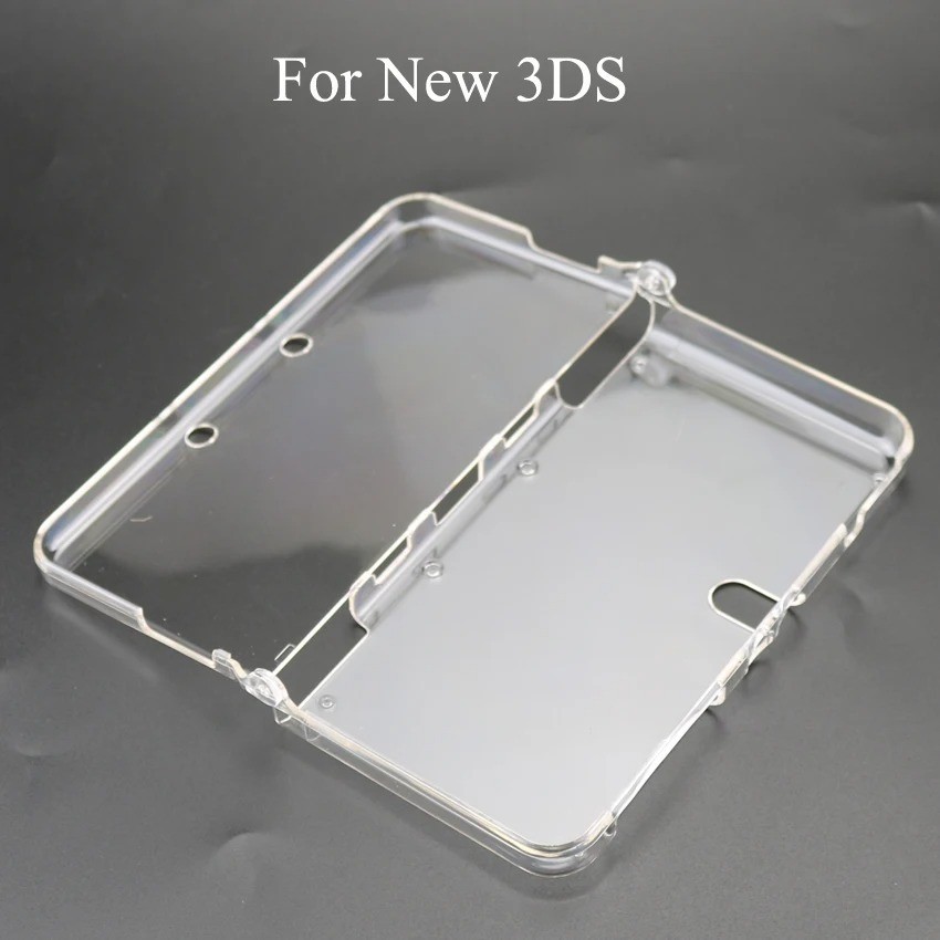 For Nintendo 3DS Clear Snap-on Plastic Crystal Hard Shell Protective Case Cover.