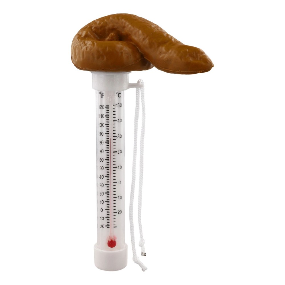 Pool Water Temperature Thermometer Floating Poop Design Easy Read Display