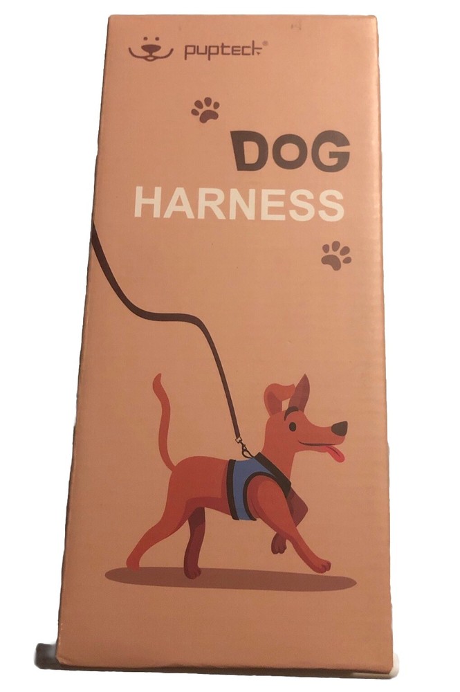 Pupteck No Pull Dog Harness Polyester Grey Small