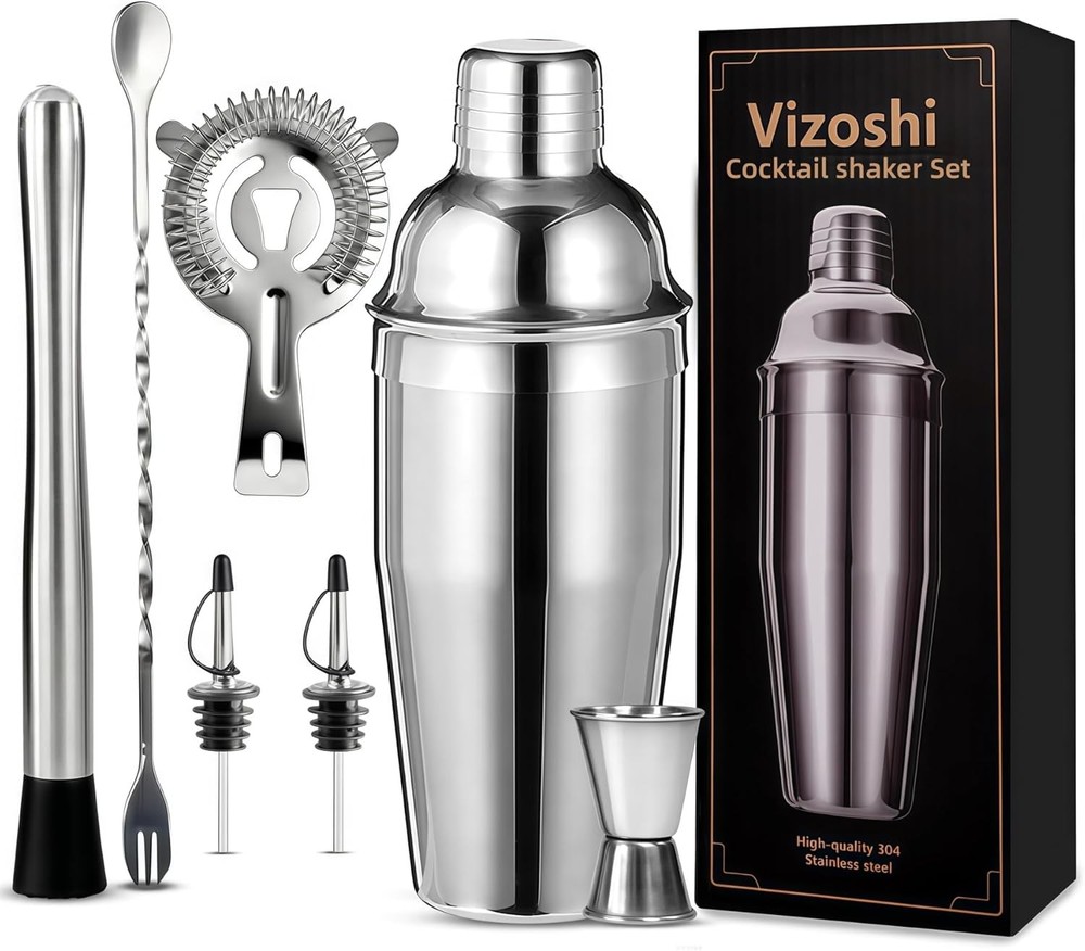 Professional Cocktail Shaker Set Bartender Kit