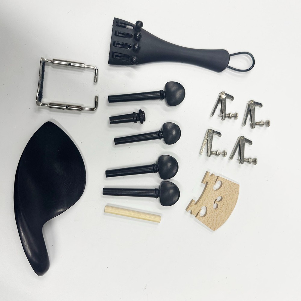 DIY 3/4 Unfinished Violin Making Kit Solid Spruce & Maple Wood Full Set