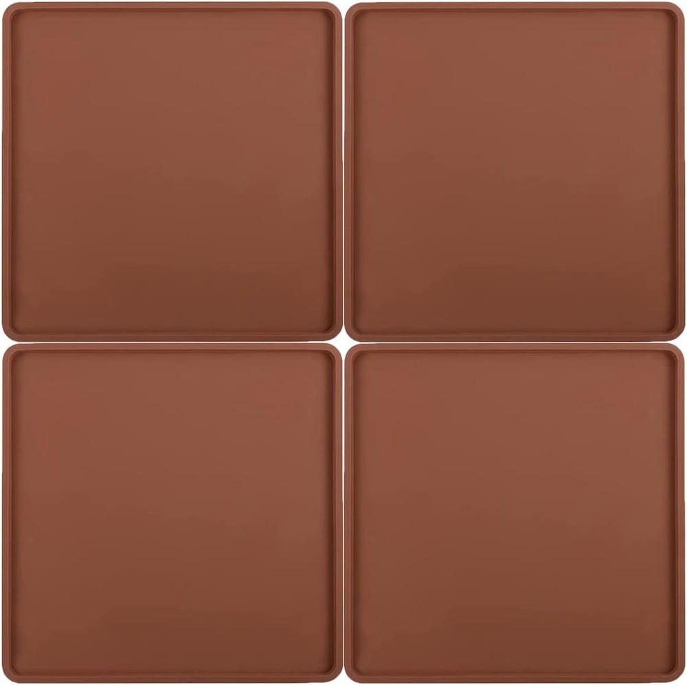 4 PCS Extra Thick Silicone Dehydrator Sheets with Edge Fruit Vegetables Leather