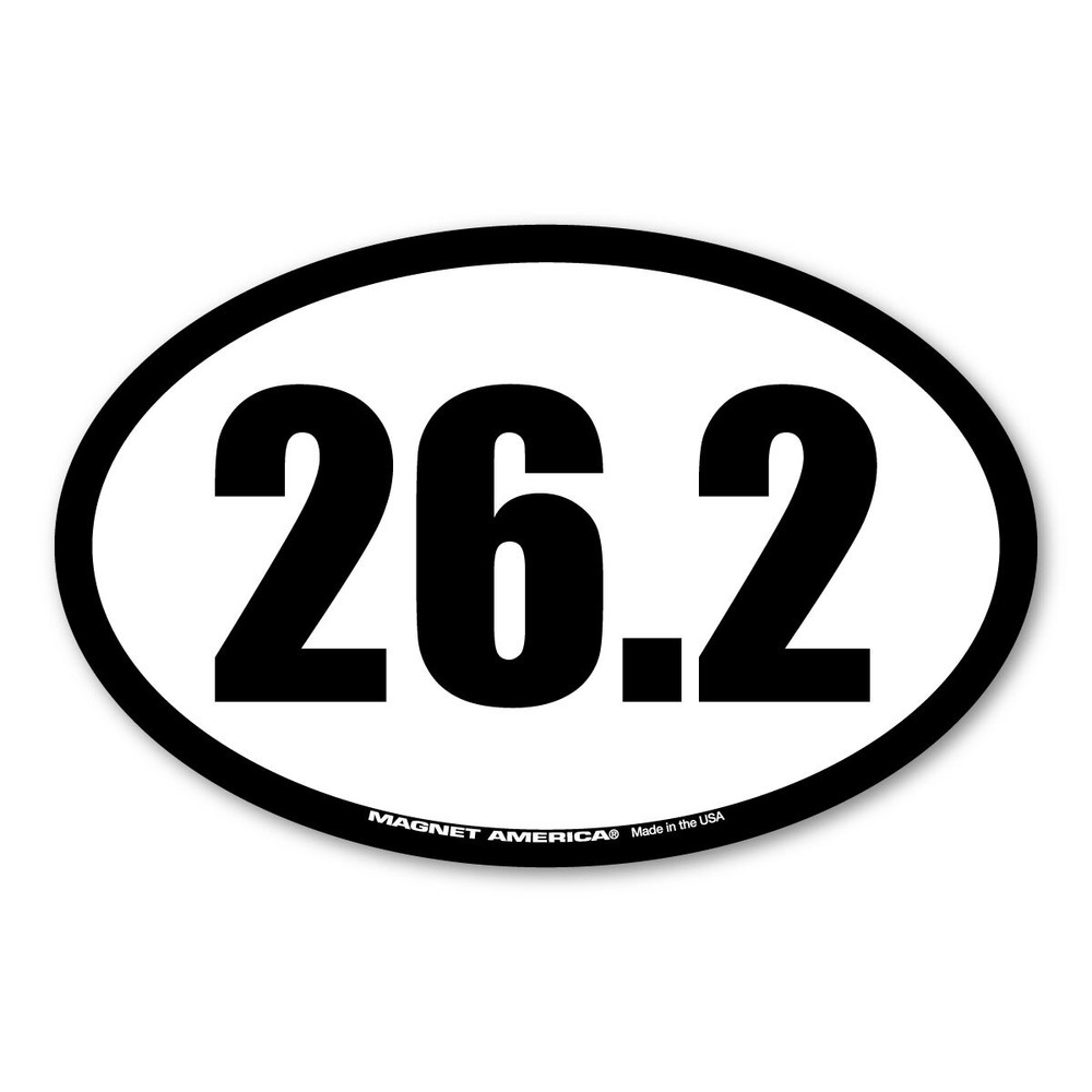 26.2 Marathon Oval Sticker