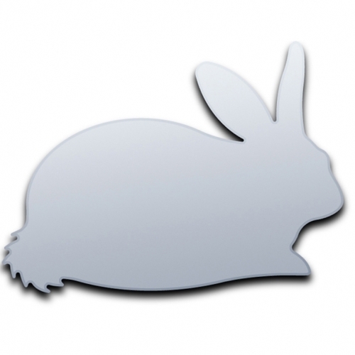 Rabbit Shaped Acrylic Mirrors (Several Sizes Available)