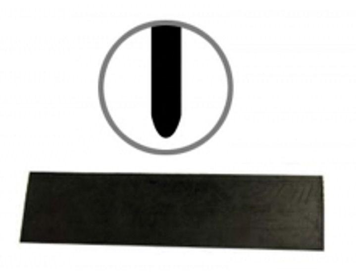 12' Roll Squeegee Rubber Replacement - Sealcoating, Neoprene, Rounded Edge