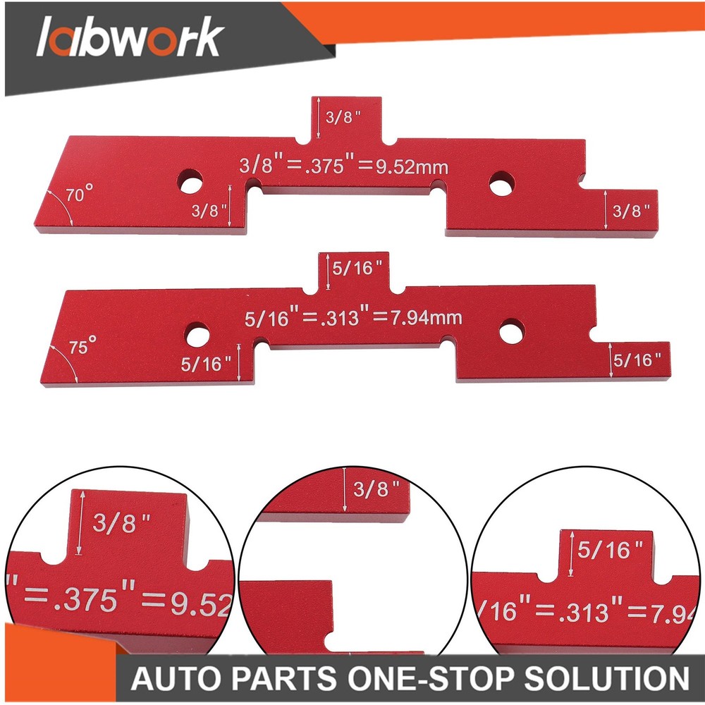 Labwork 14 Pcs Router Table Setup Bars Precision Aluminum Setup Blocks