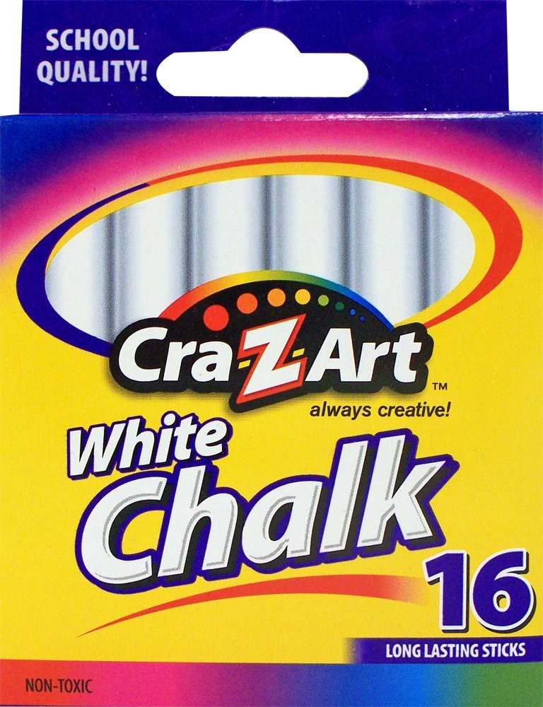 Cra-Z-art White Chalk 16 Count (10800-48)