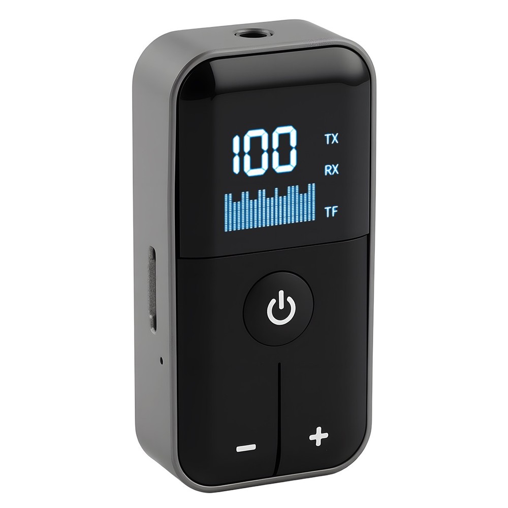 Digital Display Bluetooth 5.4 Audio Adapter TX RX Built-in Battery Type-C Fast