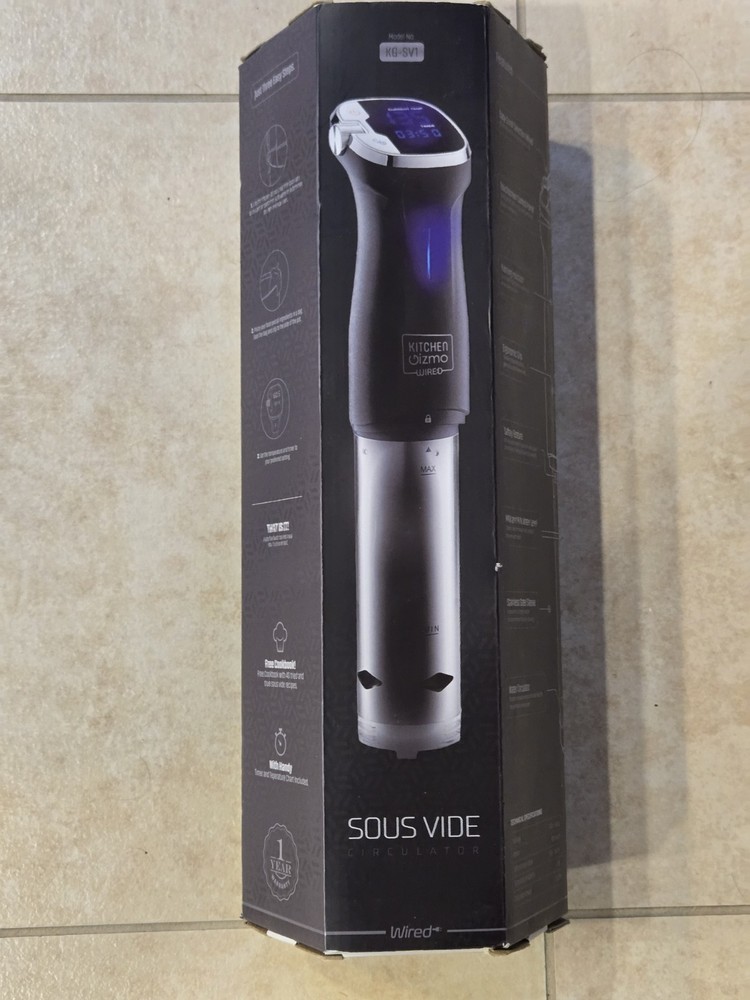 Kitchen Gizmo Sous Vide Immersion Cooker 800W Gray Touchscreen Panel *NEW*
