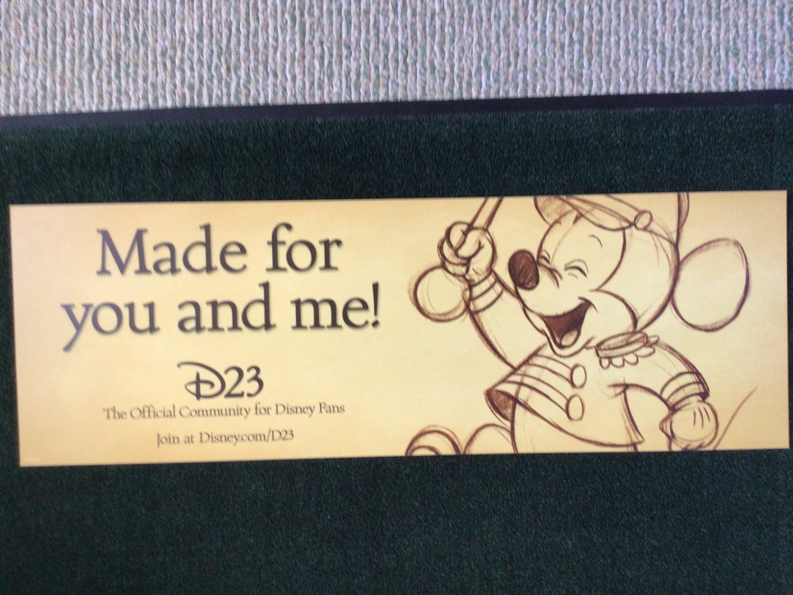 WALT DISNEY WORLD D23 MICKEY MOUSE BUS TRAM SIGN PROP DISPLAY