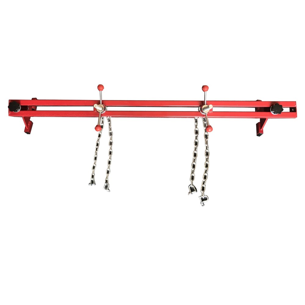 Engine Support Bar Engine Load Leveler 1100Lbs Transmission w/Dual Hook Red