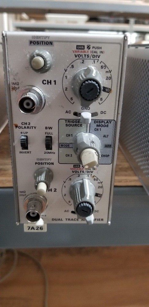 Tektronix 7A26 Dual Trace Amplifier Plug In Unit #2