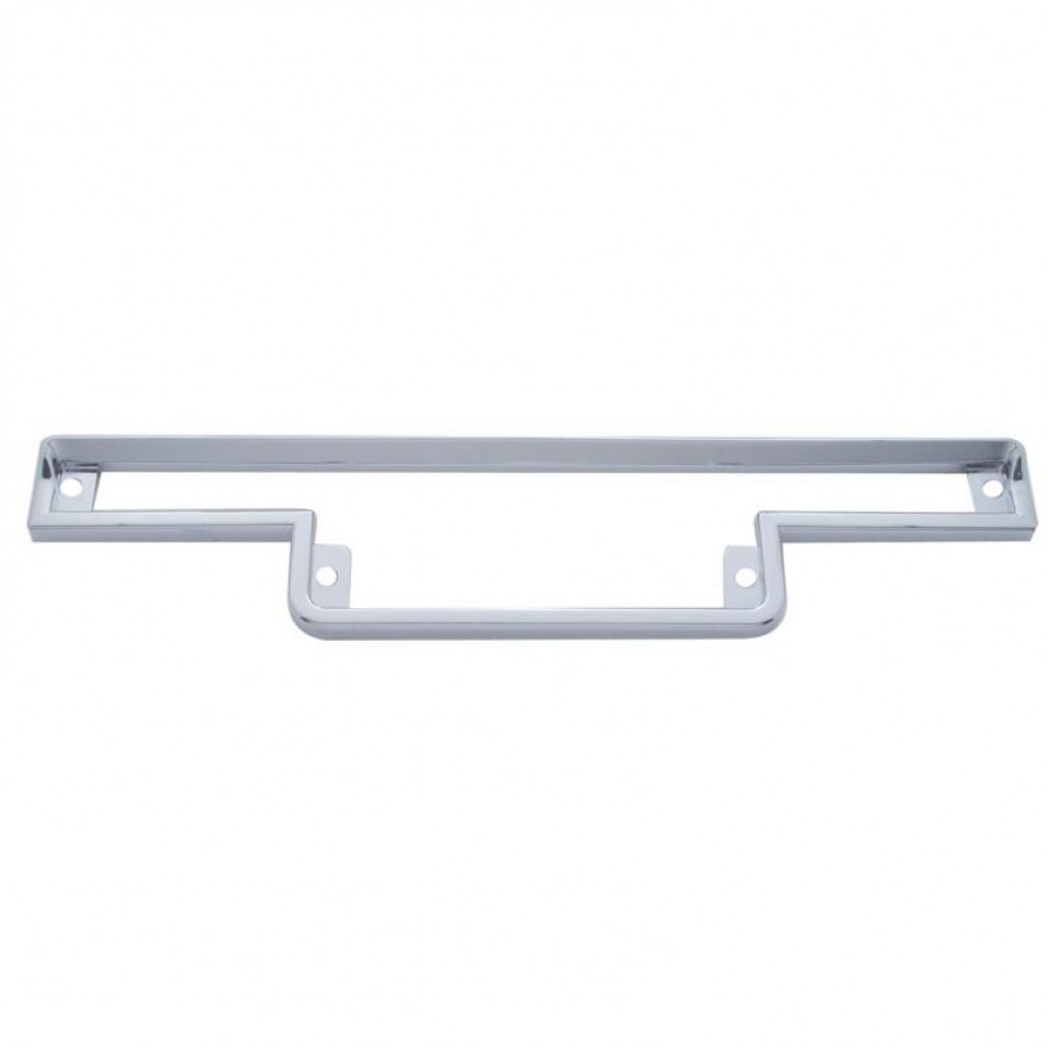 Dash Instrument Warning Light Panel Bezel with Visor for Peterbilt - Chrome