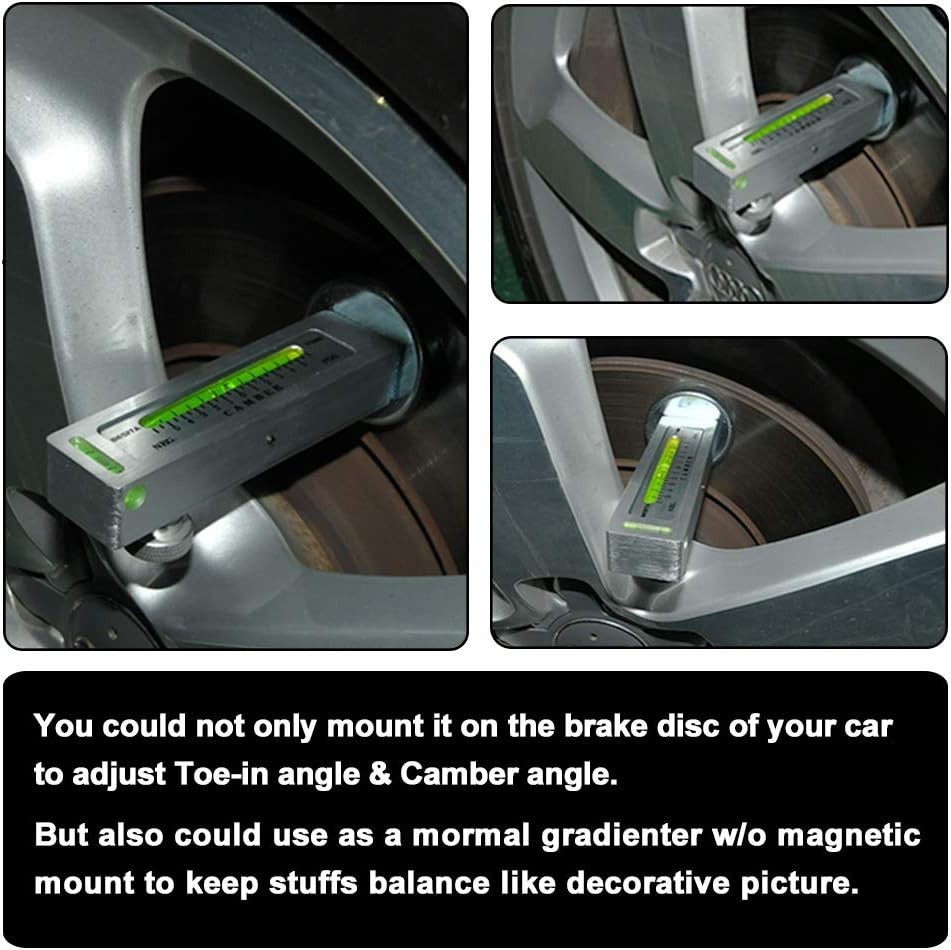 Adjustable Magnetic Camber Alignment Tool for Precision Vehicle Maintenance