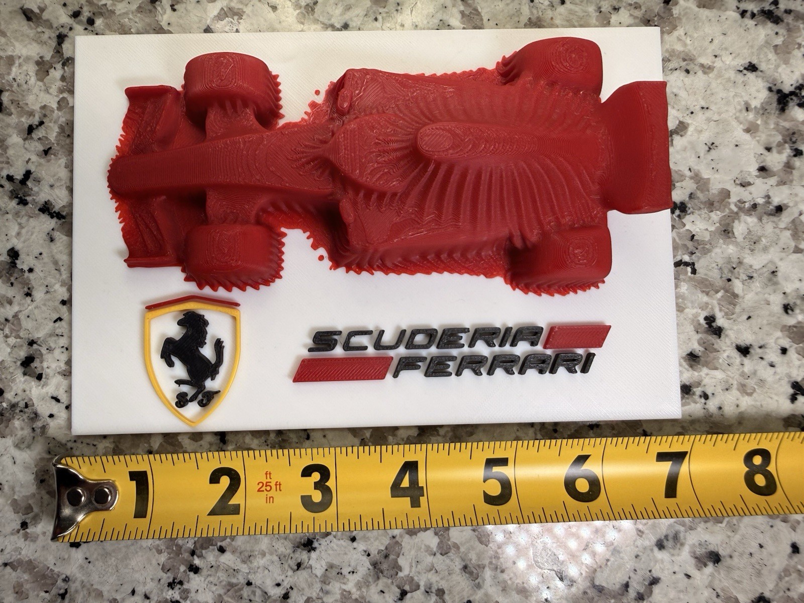 Ferrari F1 Car Reveal Art For Desk Man Cave Office boyfriend Gift Scuderia Wall