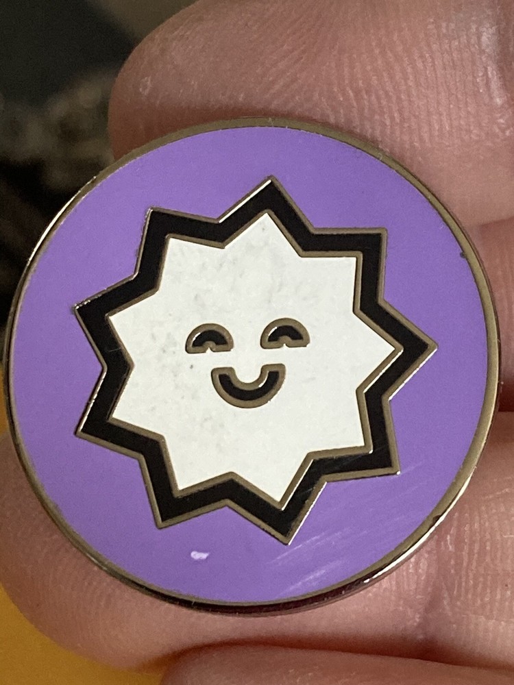 Star sun purple Lapel Pin EUC K535