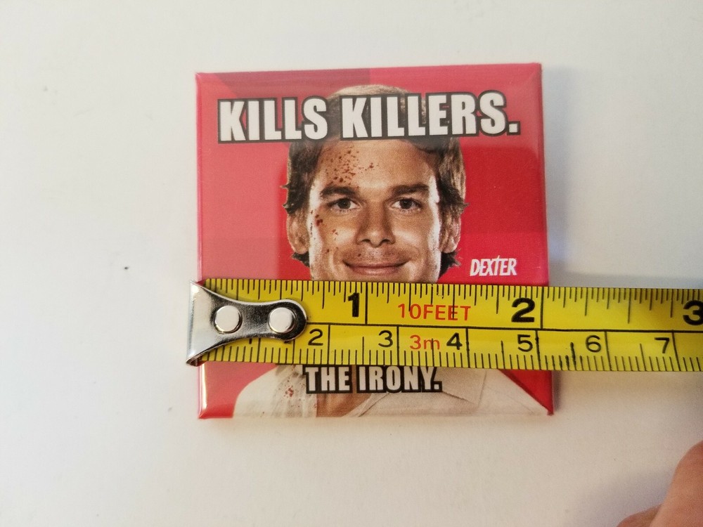 Dexter Kills Killers Button Pin 2012 Michael Hall TV Showtime SDDC Comic Con