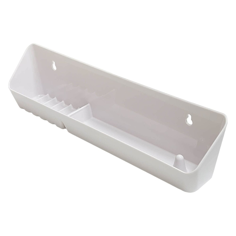 14 Kitchen Sink Front Tipout Accessory Trays With Mounting Screws White 2 Pack