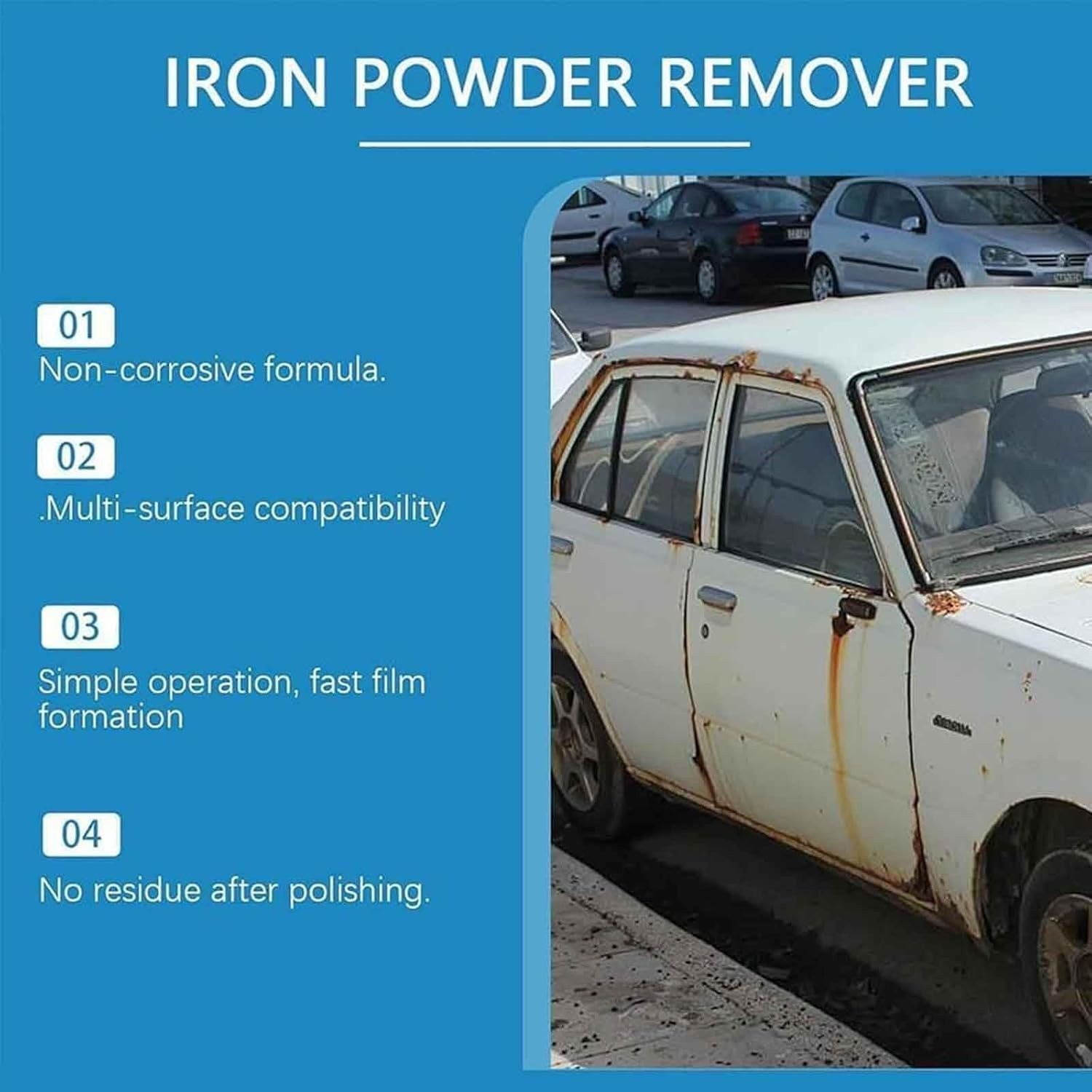 Wangle Rust Remover,Anti-Rust Lubricant Spray & Rust Remover Easy Application US