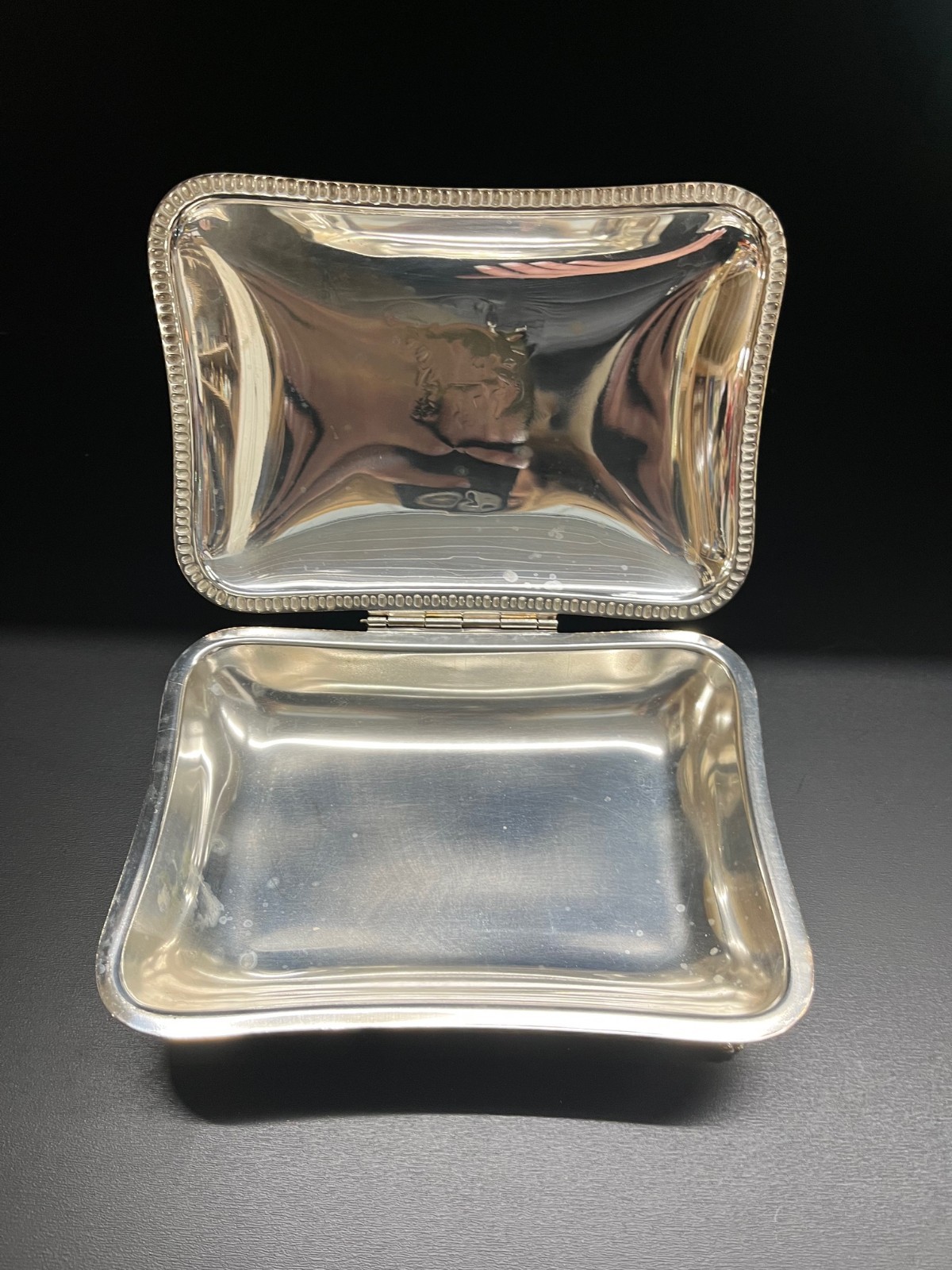 Vintage Silver plated silent butler crumb catcher