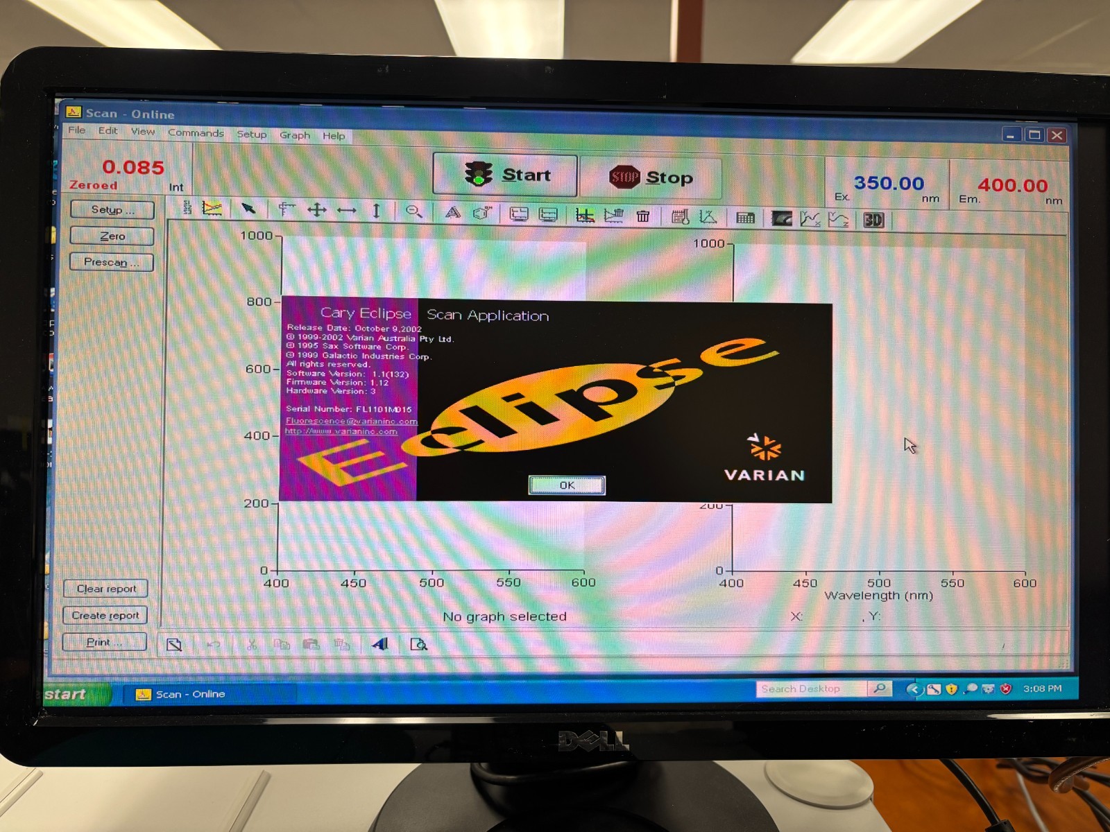 Varian Cary Eclipse Fluorescence Spectrophotometer