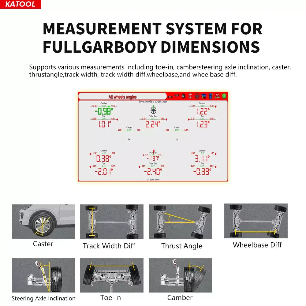 Motooltech AV9-Pro 3D Wheel Alignment Machine with Android System & TV Tablet