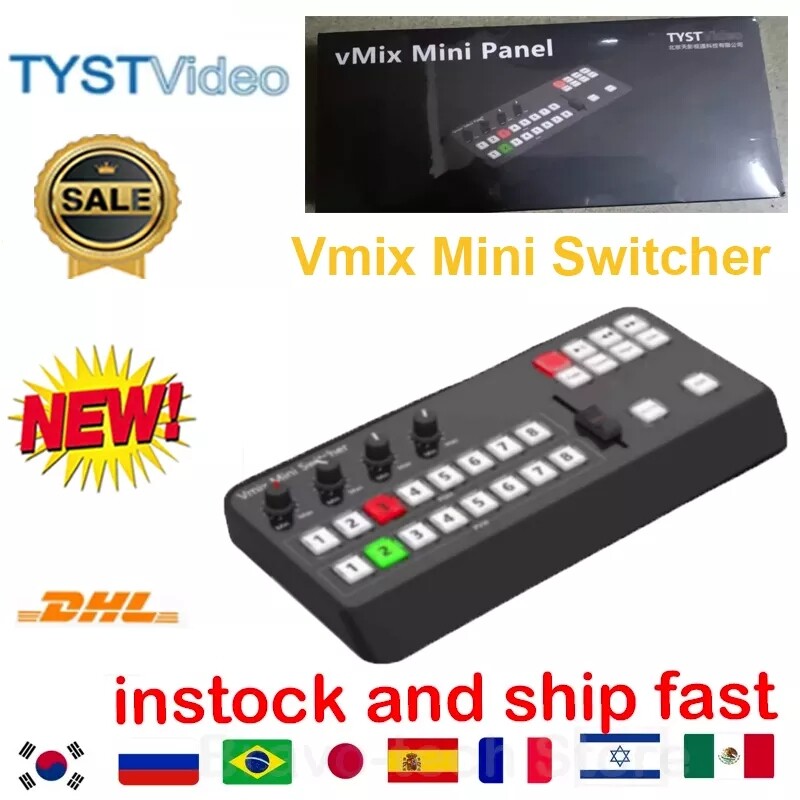 TYST Video Vmix Mini Switcher Control Panel MIDI2.0 Video Recording for Vmix