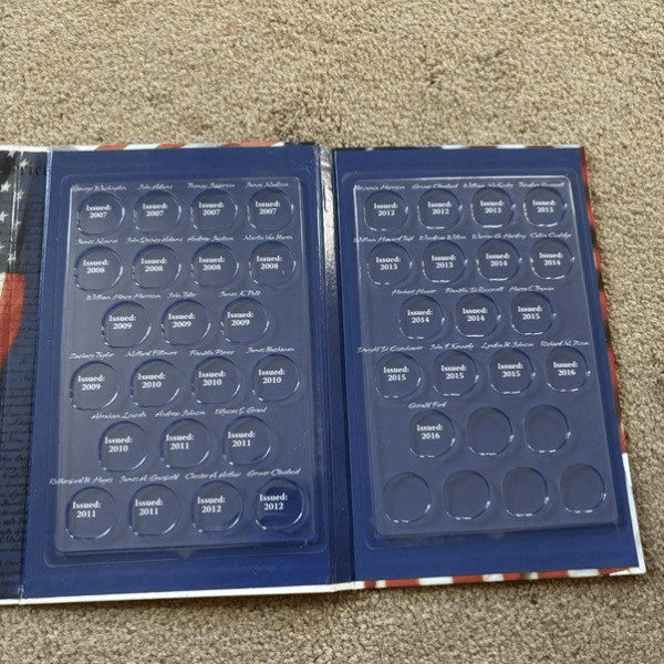Presidential Dollars Coin Collecting Kit *Folder Only*