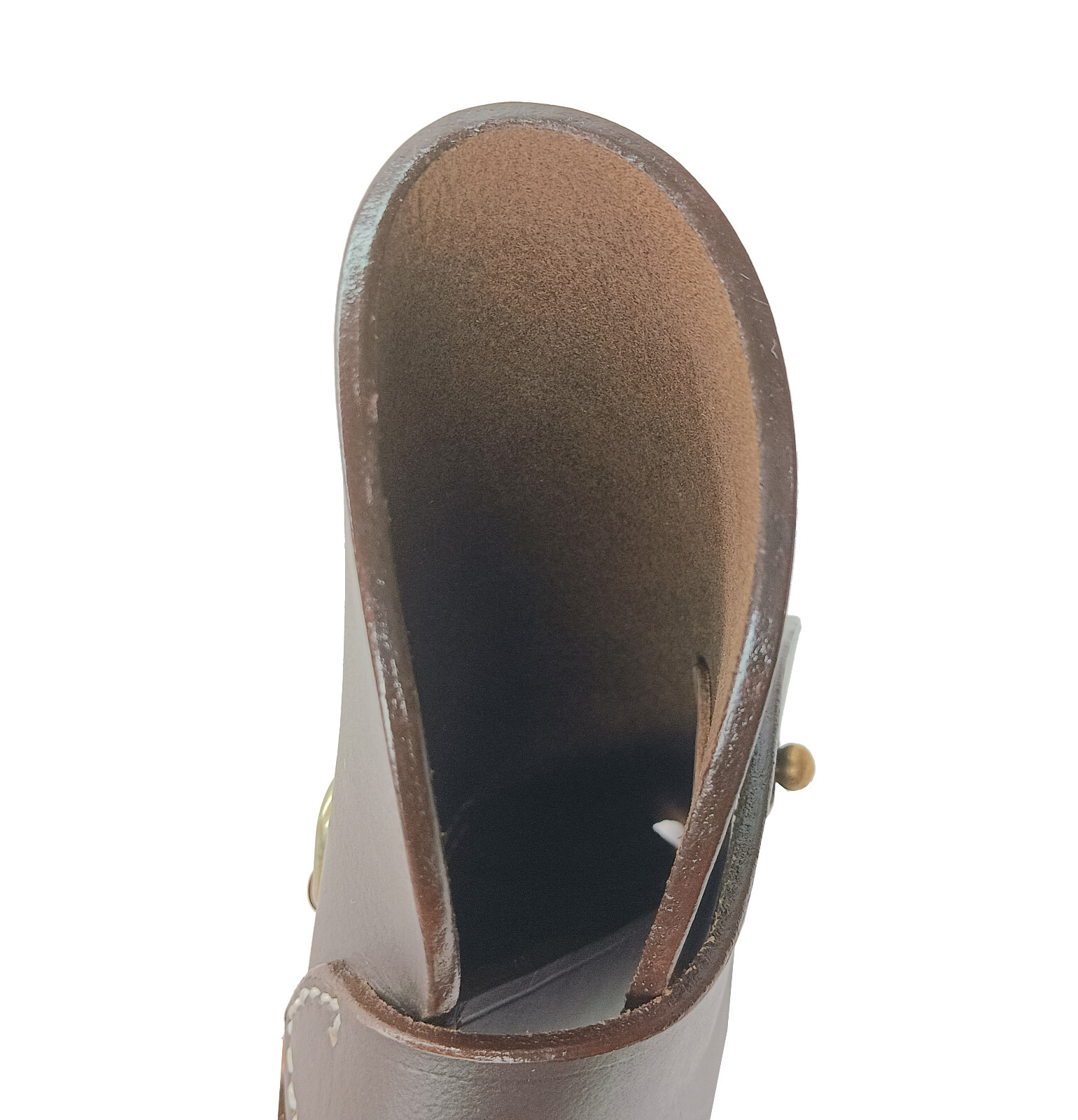 British WW I&II .455 Webley Revolver Leather Holster Dark Brown Color Right Hand