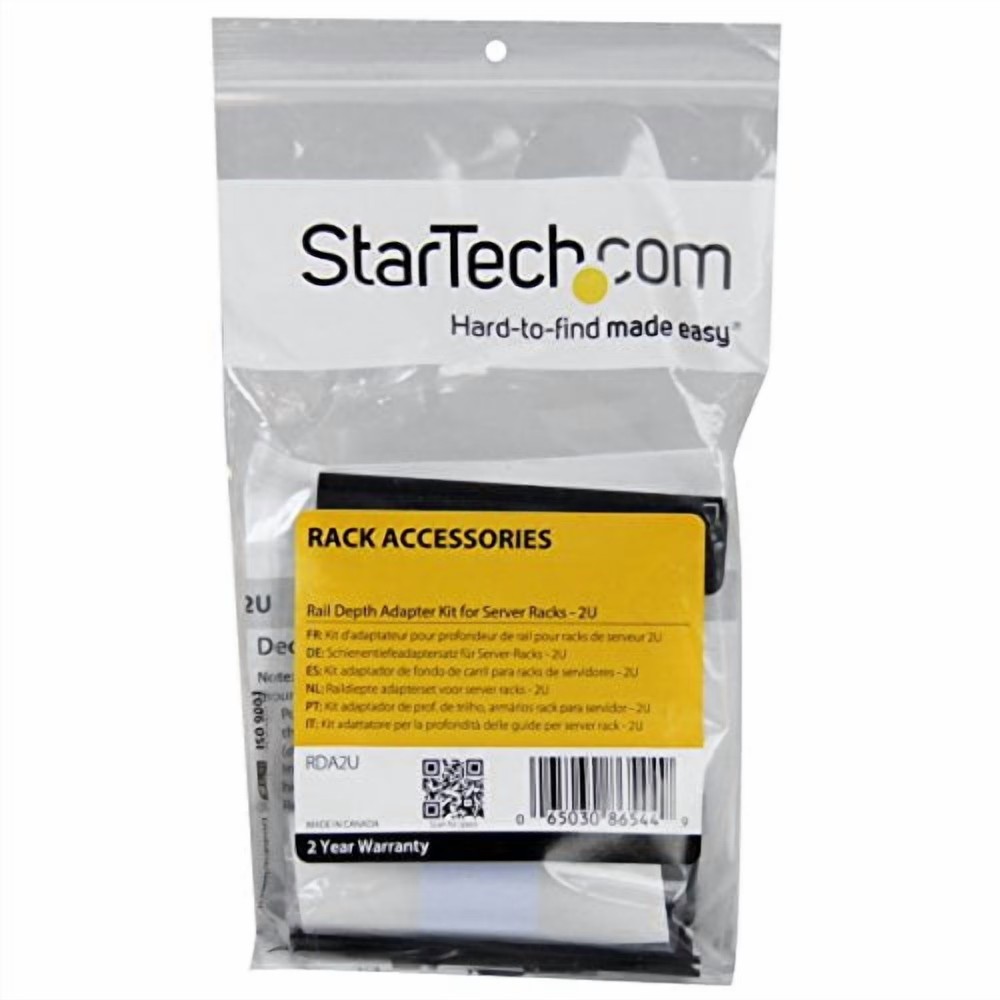 StarTech Rail Depth Adapter Kit for Server Racks - 2U