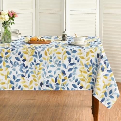 Summer Tablecloth 60×84 Inch Rectangular, Blue 60" x 84" (Rectangular) White