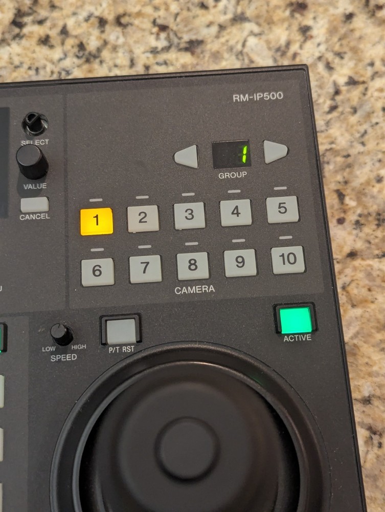 Sony RM-IP500 IP PTZ Camera Remote Controller w/External Power Supply Excellent