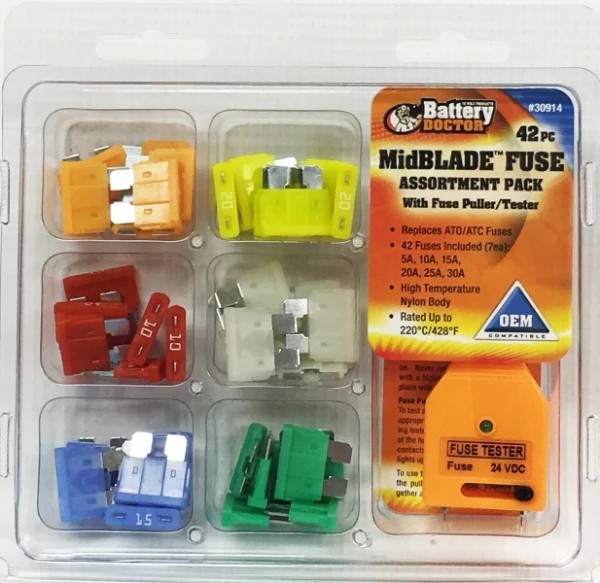 WIRTHCO 30914 MIDBLADE 42PC FUSE KIT