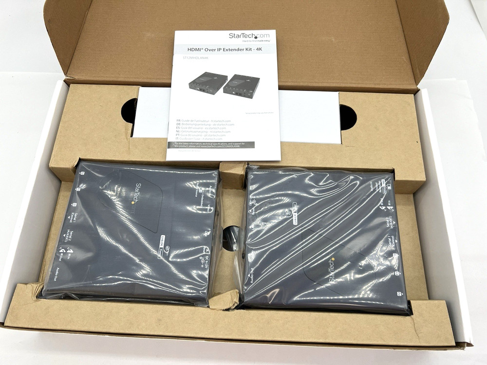 StarTech HDMI Over IP Extender Kit Transmitter, Receiver ST12MDHLAN4