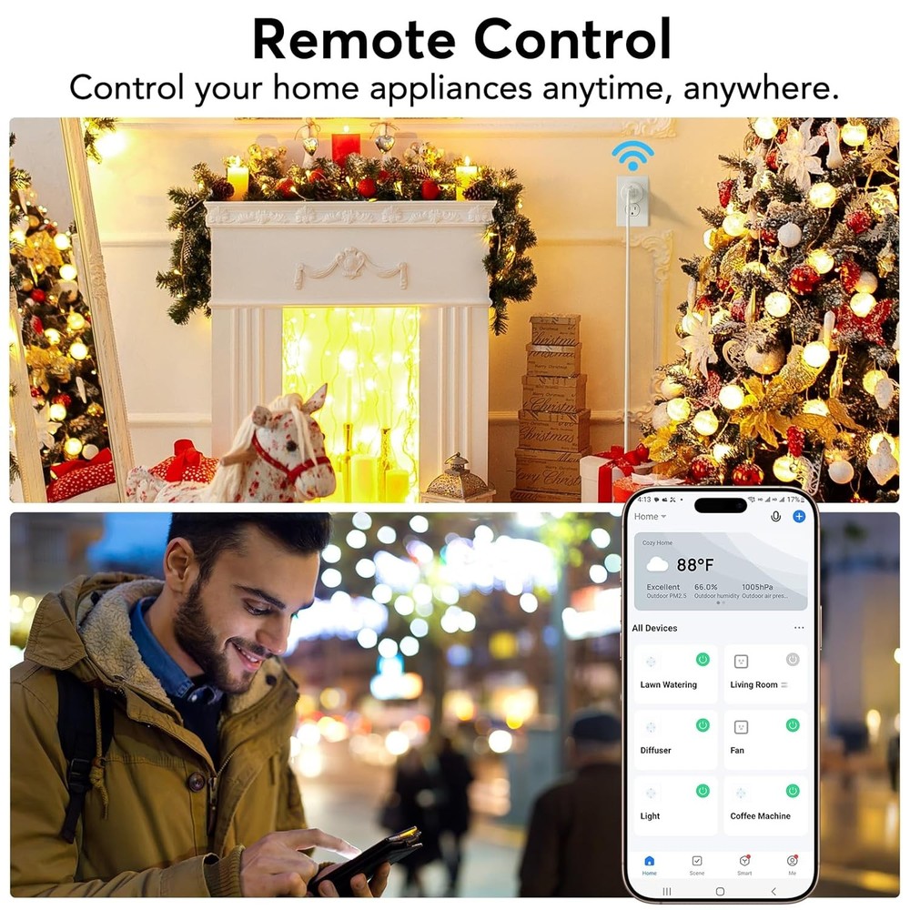 Smart Plug WiFi Works with Alexa Google Home Timer