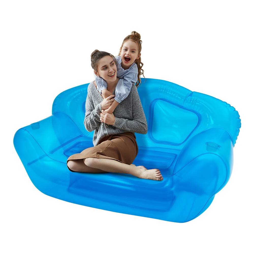 Inflatable Sofa Portable Inflatable Double Person Couch Patio Yard Camping Sofa