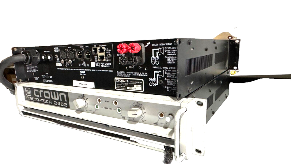 Crown Macro-Tech 2402 Power Amp (One) THS