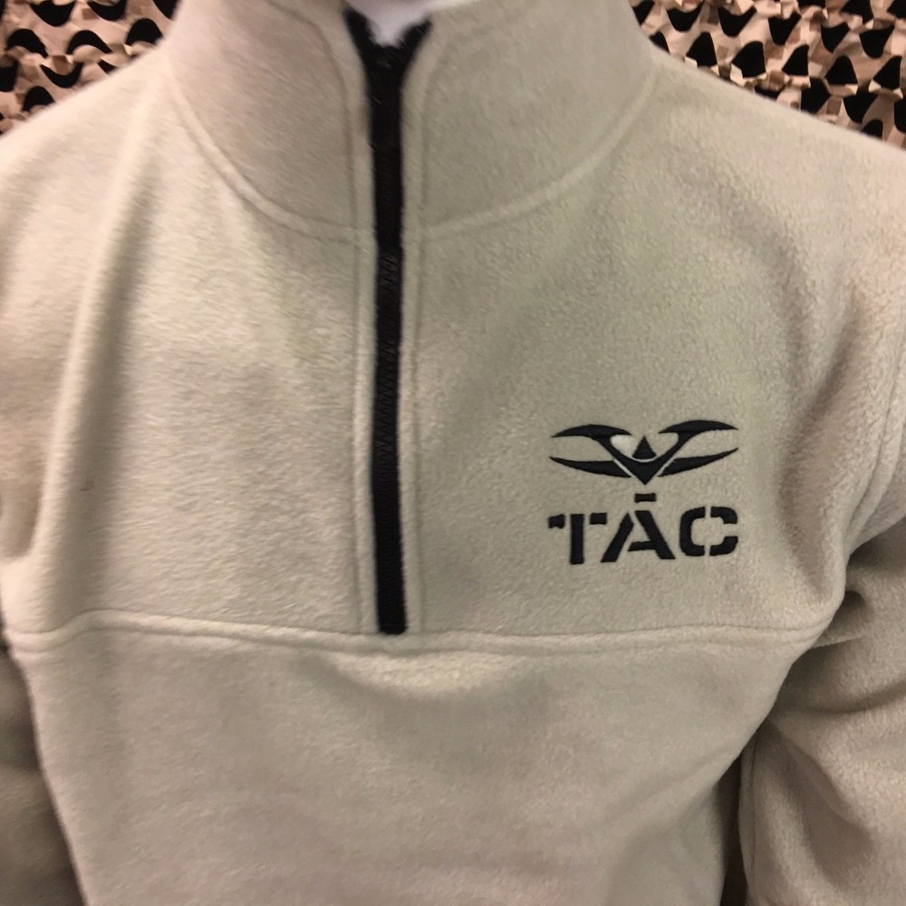 NEW Valken Fleece Collared Sweatshirt - Tan - Small